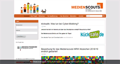 Desktop Screenshot of medienscouts-nrw.de