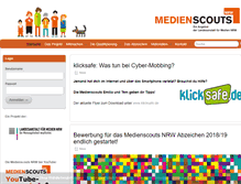 Tablet Screenshot of medienscouts-nrw.de